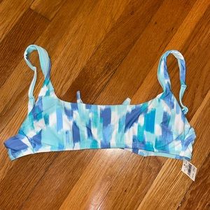 Aerie blue bikini top